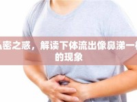 私密之惑，解讀下體流出像鼻涕一樣的現象