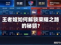 王者姬如何解鎖榮耀之路的秘鑰？