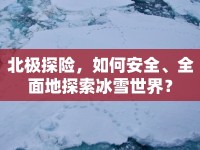 北極探險，如何安全、全面地探索冰雪世界？