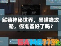 解鎖神秘世界，黑貓線攻略，你準備好了嗎？