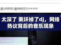 太深了 要壞掉了dj，網(wǎng)絡(luò)熱議背后的音樂現(xiàn)象