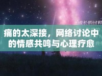 痛的太深接，網(wǎng)絡(luò)討論中的情感共鳴與心理療愈