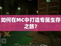 如何在MC中打造專屬生存之旅？