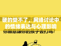 硬的受不了，網(wǎng)絡(luò)討論中的情緒表達(dá)與心理影響