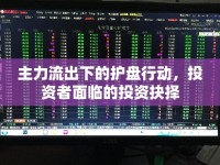 主力流出下的護盤行動，投資者面臨的投資抉擇