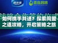 如何攜手共進(jìn)？探索同盟之道攻略，開啟策略之旅！