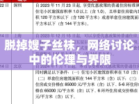 脫掉嫂子絲襪，網(wǎng)絡(luò)討論中的倫理與界限