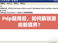 Pdp禁用后，如何解鎖游戲新境界？