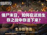 僵尸末日，如何在這場(chǎng)生存之戰(zhàn)中存活下來(lái)？