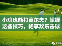 小雞也能打高爾夫？掌握這些技巧，暢享歡樂擊球體驗！