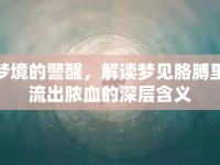夢(mèng)境的警醒，解讀夢(mèng)見(jiàn)胳膊里流出膿血的深層含義