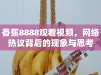 香蕉8888觀看視頻，網絡熱議背后的現(xiàn)象與思考