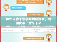 錦州電信卡套餐解鎖新速度，超值優(yōu)惠，智享未來