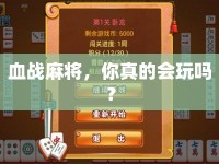血戰(zhàn)麻將，你真的會(huì)玩嗎？