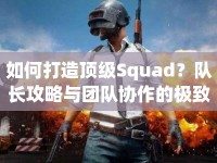 如何打造頂級Squad？隊長攻略與團隊協(xié)作的極致體驗揭秘！