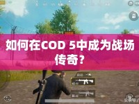 如何在COD 5中成為戰(zhàn)場傳奇？