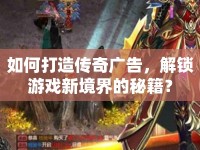 如何打造傳奇廣告，解鎖游戲新境界的秘籍？