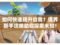 如何快速提升自我？境界新手攻略助你探索未知！