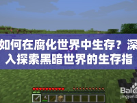 如何在腐化世界中生存？深入探索黑暗世界的生存指南