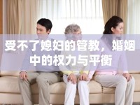 受不了媳婦的管教，婚姻中的權(quán)力與平衡