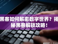 黑客如何解密數(shù)字世界？揭秘黑客解鎖攻略！