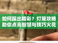 如何踩出精彩？燈籠攻略助你點亮智慧與技巧火花！