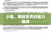 小雅，網絡世界的磁力磁場