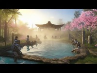 熱血江湖手游溫泉位置大揭秘，你找到了游戲中的寧?kù)o放松之地嗎？