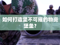 如何打造堅不可摧的物資堡壘？