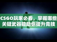 CSGO玩家必看，掌握哪些關(guān)鍵武器能助你提升競(jìng)技水平？