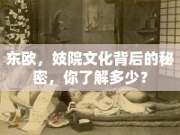東歐，妓院文化背后的秘密，你了解多少？