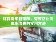 環(huán)保洗車新策略，有效防止洗車水流失的實(shí)用方法