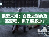 探索未知！血緣之謎的攻略流程，你了解多少？