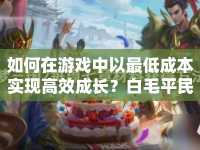 如何在游戲中以最低成本實現(xiàn)高效成長？白毛平民攻略大揭秘！
