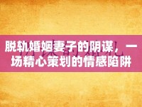 脫軌婚姻妻子的陰謀，一場精心策劃的情感陷阱