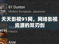 天天影視91網(wǎng)，網(wǎng)絡(luò)影視資源的雙刃劍