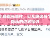 李小璐曝光事件，公眾輿論與個人隱私的邊界探討