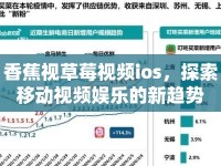 香蕉視草莓視頻ios，探索移動(dòng)視頻娛樂的新趨勢