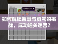 如何解鎖智慧與勇氣的挑戰(zhàn)，成功通關(guān)迷宮？
