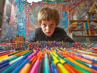 10歲孩子能插幾支筆？挑戰(zhàn)極限還是安全第一？