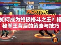 如何成為終極格斗之王？揭秘拳王背后的策略與技巧
