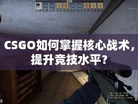 CSGO如何掌握核心戰(zhàn)術(shù)，提升競技水平？