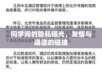 同學(xué)間的隱私曝光，友情與道德的碰撞