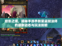 暗影之境，揭秘手游界新星盜賊法師的最新動態(tài)與玩法前瞻