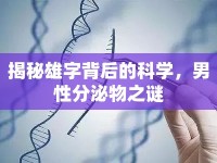 揭秘雄字背后的科學(xué)，男性分泌物之謎