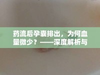 藥流后孕囊排出，為何血量微少？——深度解析與安心指南