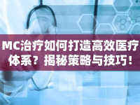 MC治療如何打造高效醫(yī)療體系？揭秘策略與技巧！