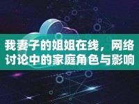 我妻子的姐姐在線，網(wǎng)絡(luò)討論中的家庭角色與影響