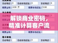 解鎖商業(yè)密碼，精準計算客戶流入流出比，穩(wěn)固業(yè)務基石