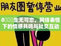 ?生無可戀，網(wǎng)絡(luò)表情下的情感共鳴與社交互動(dòng)